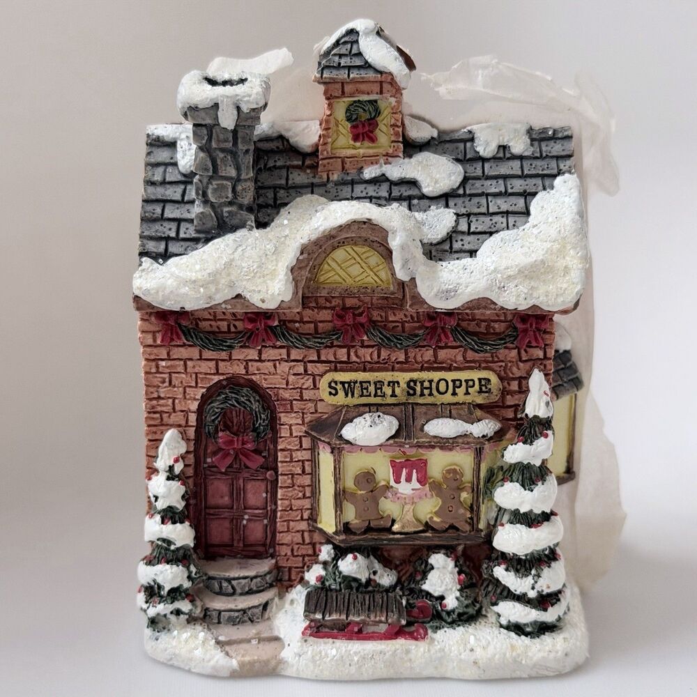 Vintage Avon Winter Village Collection Sweet Shoppe Christmas House